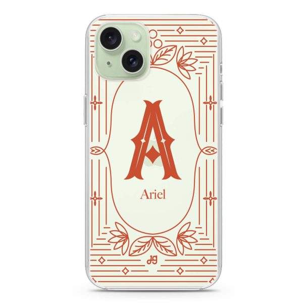 Artistic Monogram I iPhone Ultra Clear Case Cheap