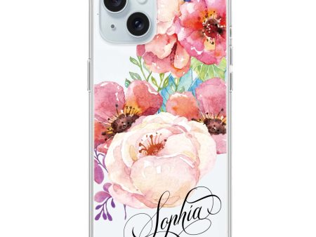 Awakening Watercolor Flowers iPhone Ultra Clear Case Hot on Sale