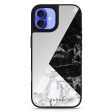 Black And White Marble Mirror Case Fashion