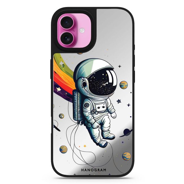 Astronaut in rainbow Mirror Case Hot on Sale