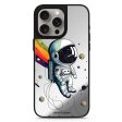 Astronaut in rainbow MagSafe Compatible Mirror Case For Sale