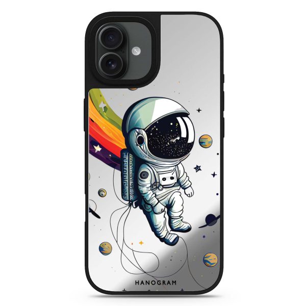 Astronaut in rainbow Mirror Case Hot on Sale