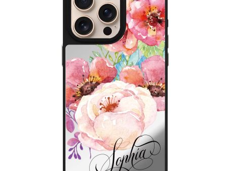 Awakening Watercolor Flowers Mirror Case Online Hot Sale