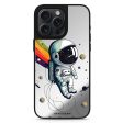 Astronaut in rainbow MagSafe Compatible Mirror Case For Sale