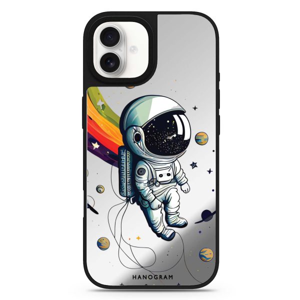 Astronaut in rainbow Mirror Case Hot on Sale