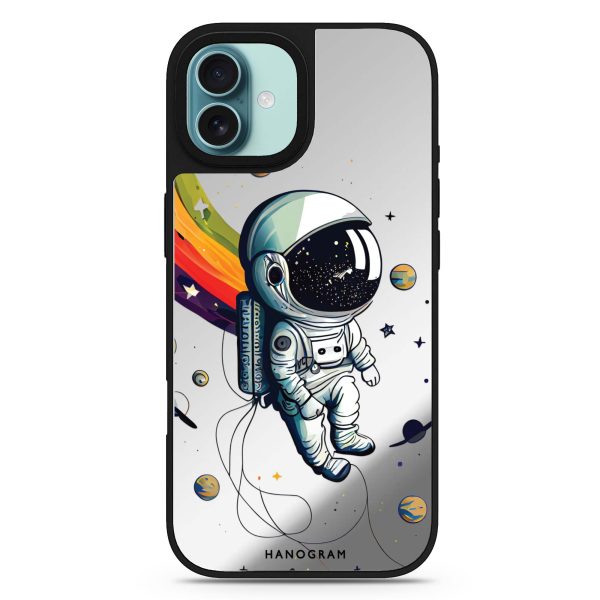 Astronaut in rainbow Mirror Case Hot on Sale