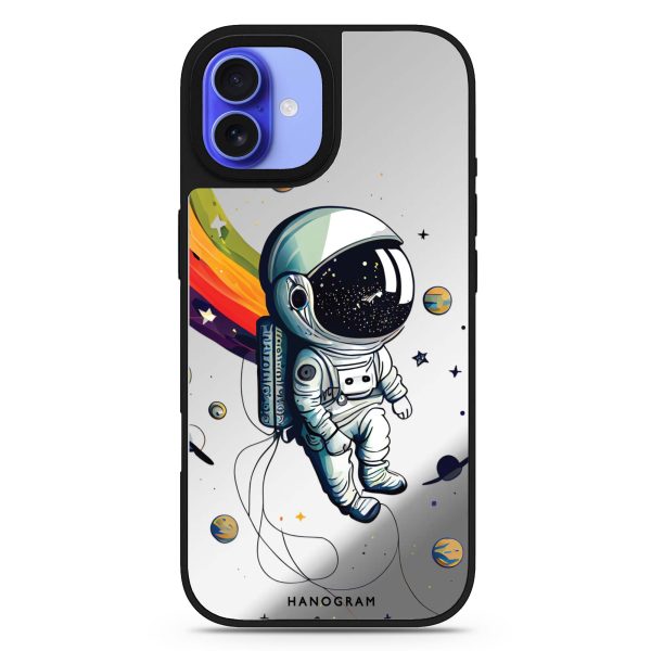 Astronaut in rainbow Mirror Case Hot on Sale